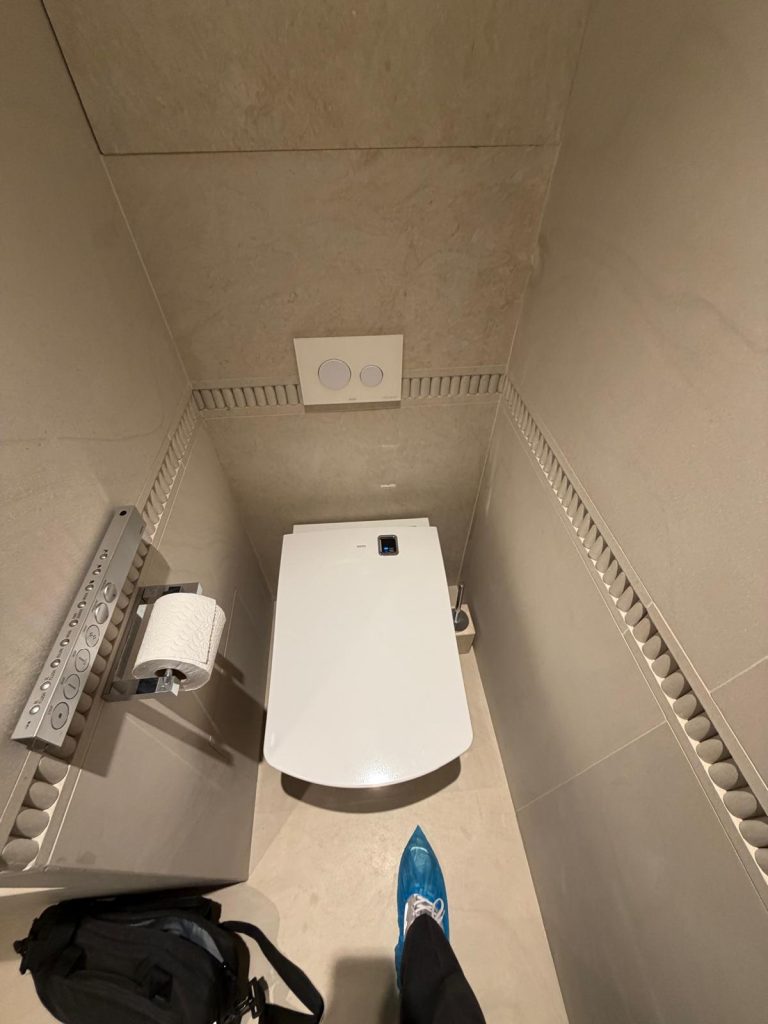 Avant la pose du chantier WC lavant dans un bien d'exception à Paris